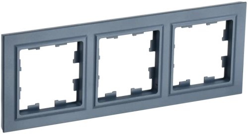 Рамка универсальная IEK Brite РУ-3-БрМ 3-м. маренго фото Рамка универсальная IEK Brite РУ-3-БрМ 3-м. маренго картинка